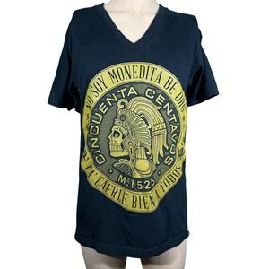 Maldicion unisex size M black cotton graphic print t-shirt